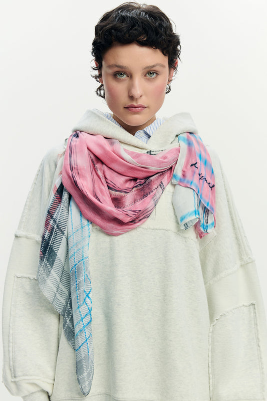Rectangular Grunge Scarf