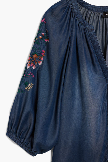 Embroidered Floral Blouse