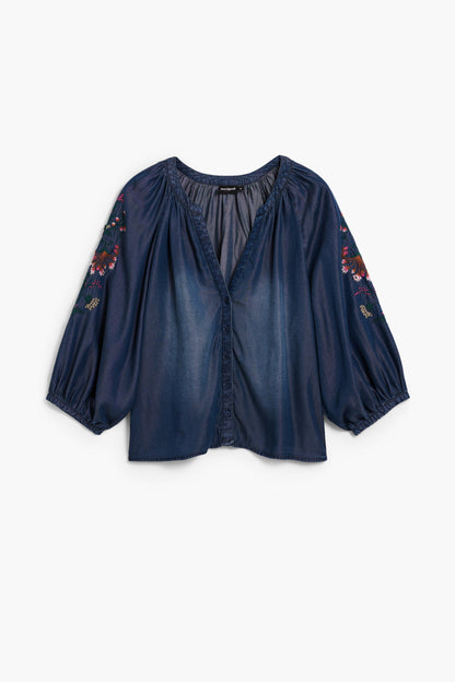 Embroidered Floral Blouse