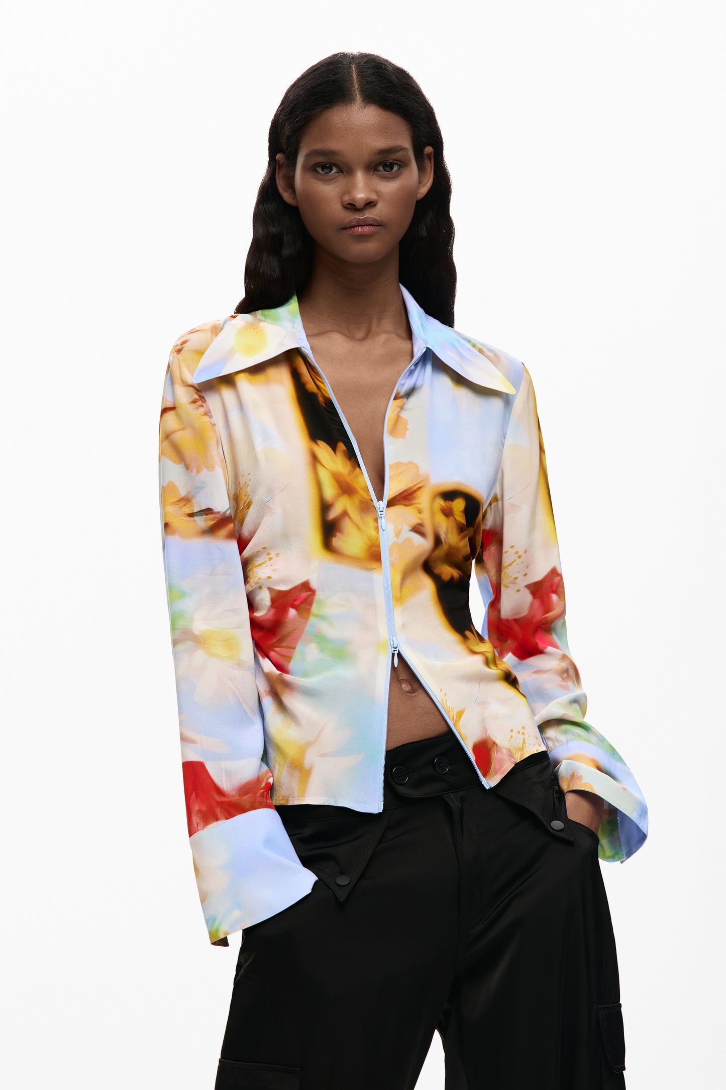 Abstract Floral Shirt