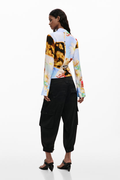 Abstract Floral Shirt