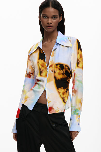 Abstract Floral Shirt