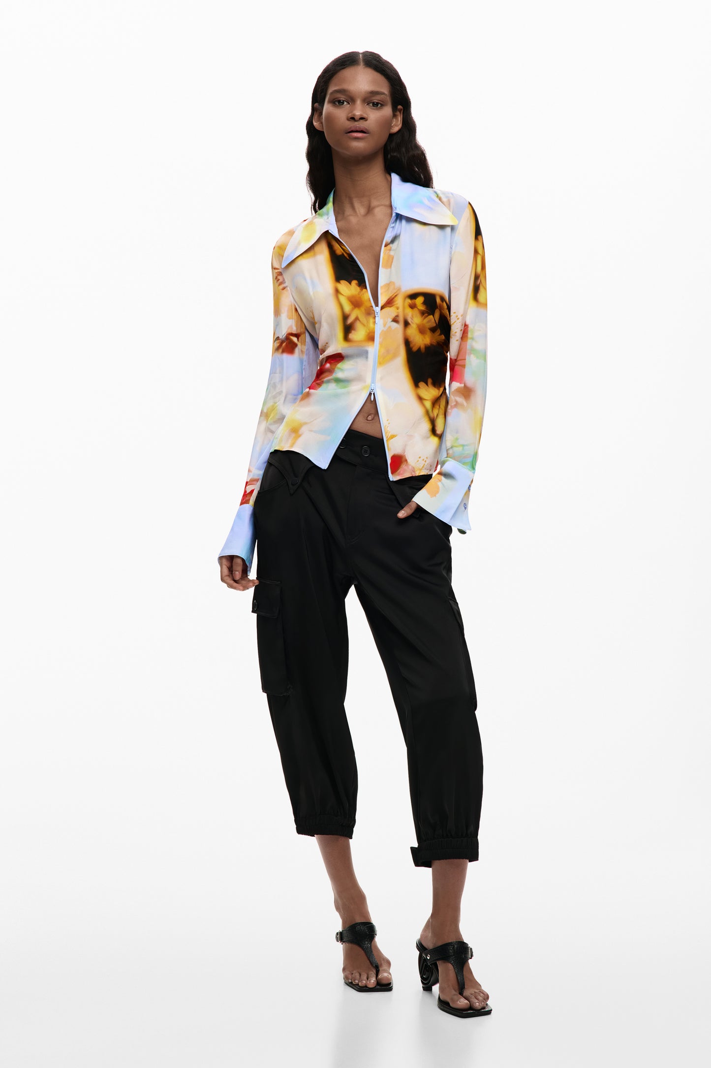 Abstract Floral Shirt