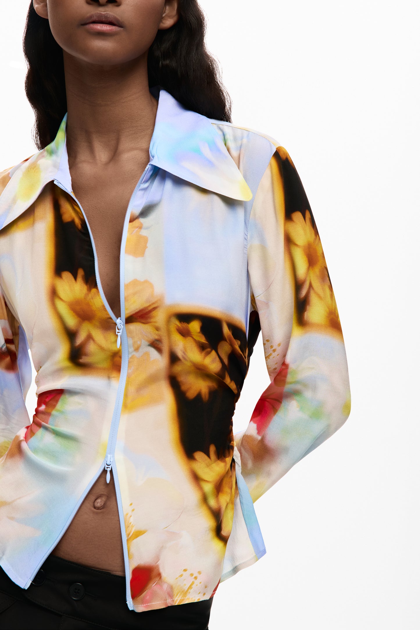 Abstract Floral Shirt