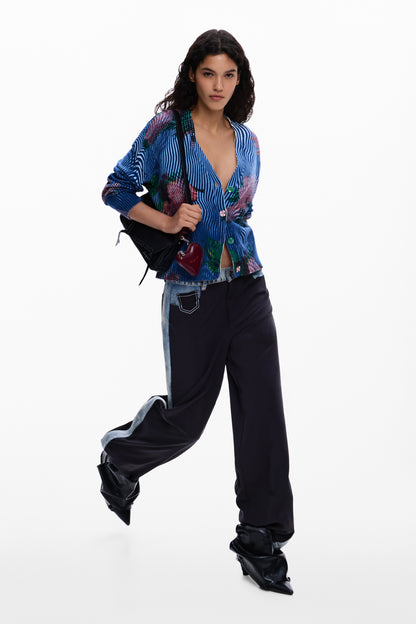 Floral Cardigan Sweater