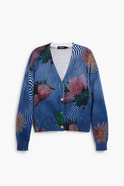 Floral Cardigan Sweater