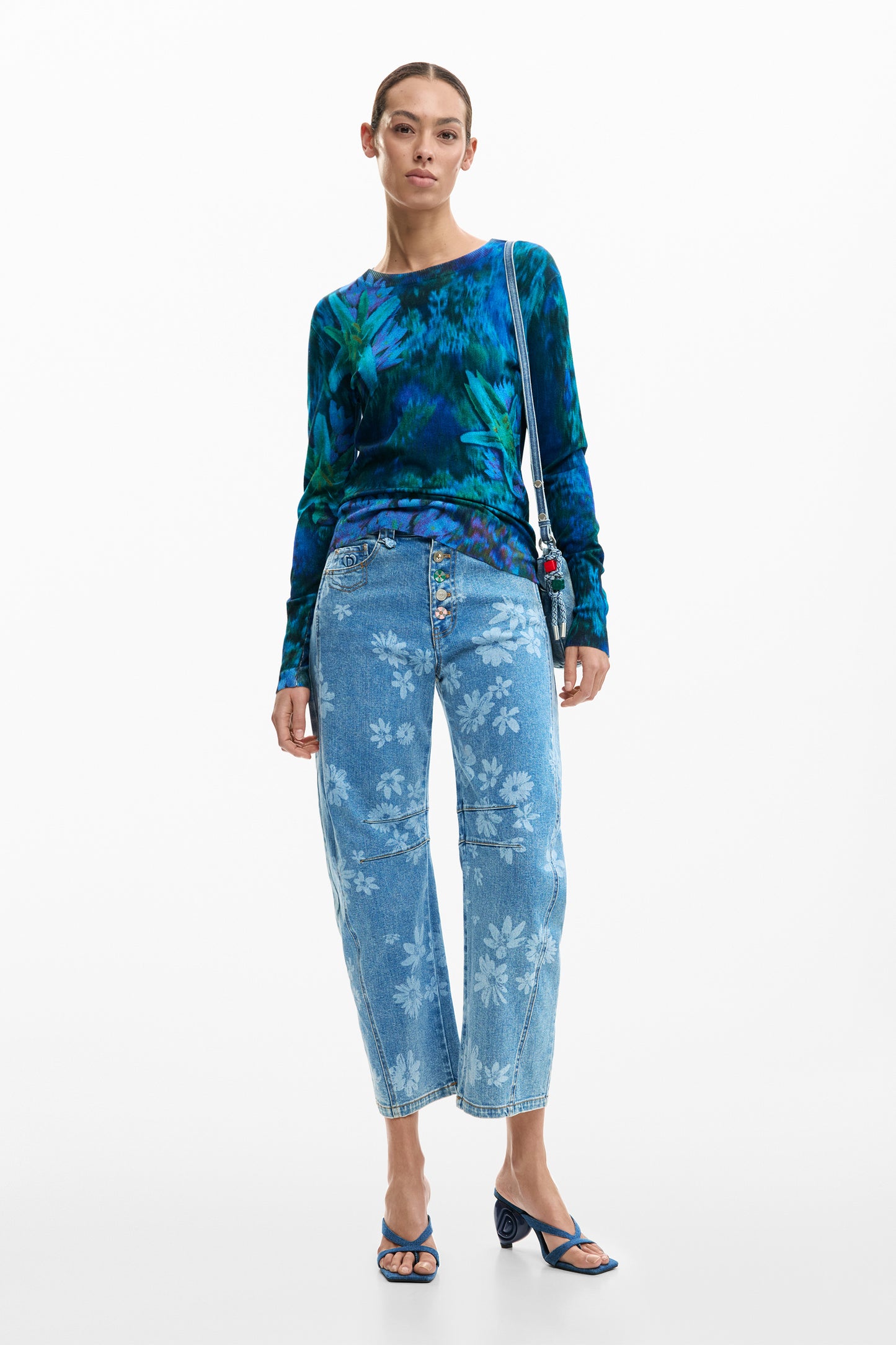 Fine Garden Flowers Sweater