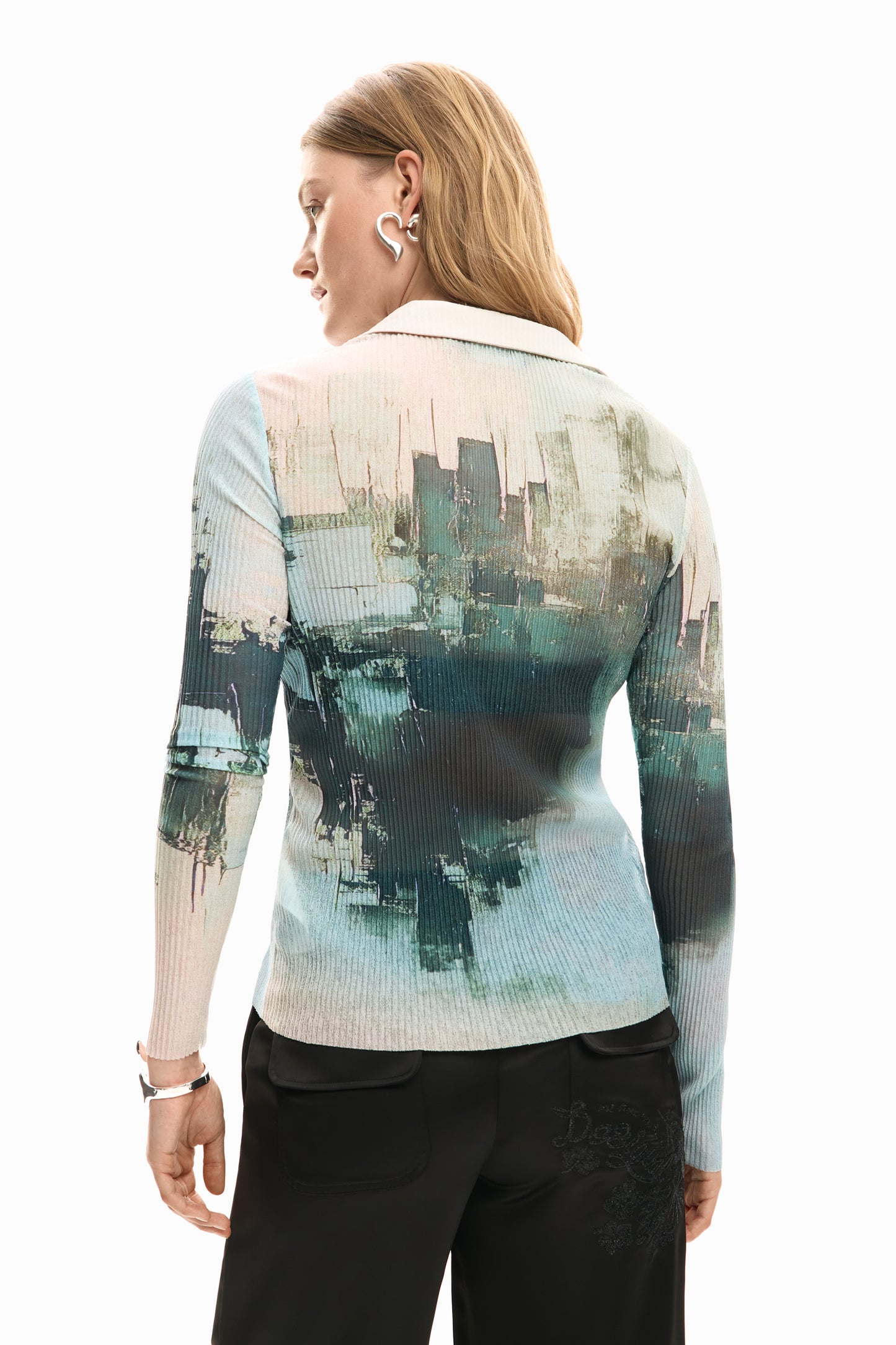Buttoned Texture Shirt
