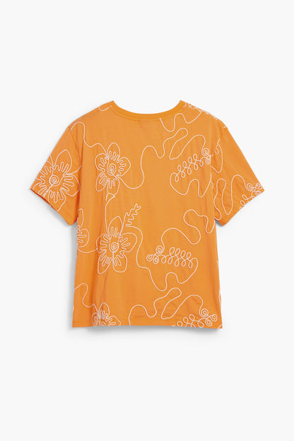 Embroidered Flowers T-Shirt