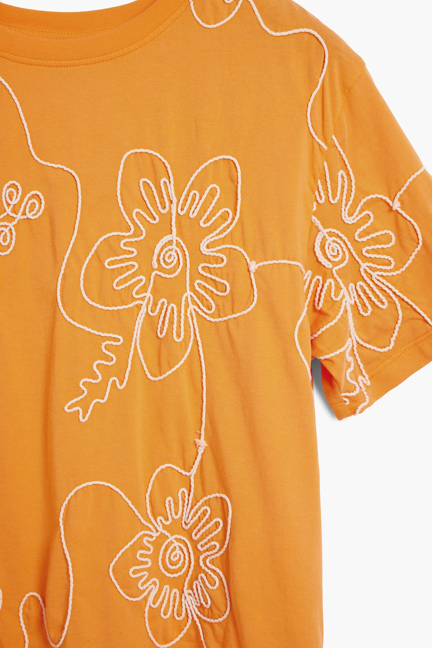 Embroidered Flowers T-Shirt