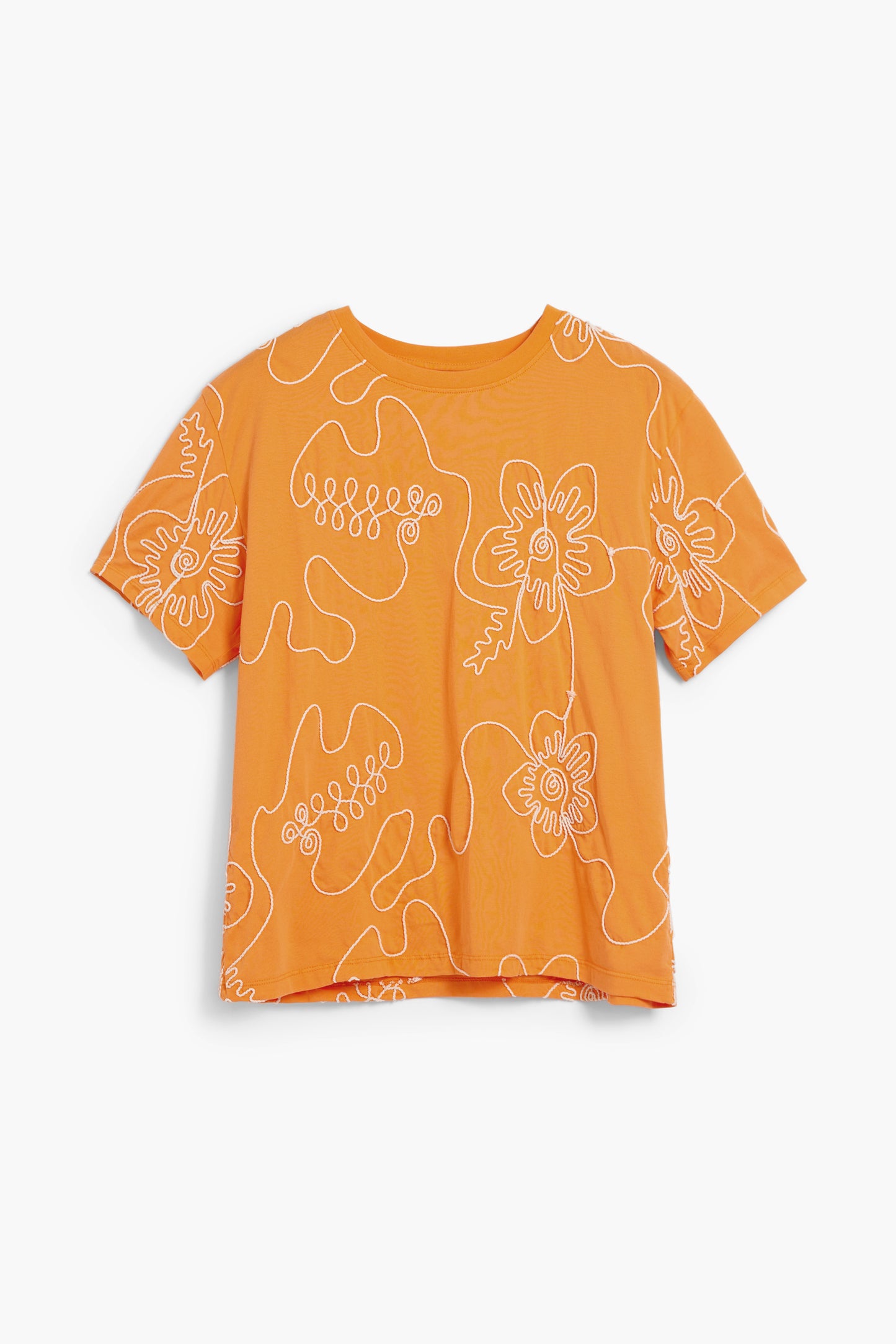 Embroidered Flowers T-Shirt