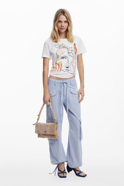Printed Face T-Shirt