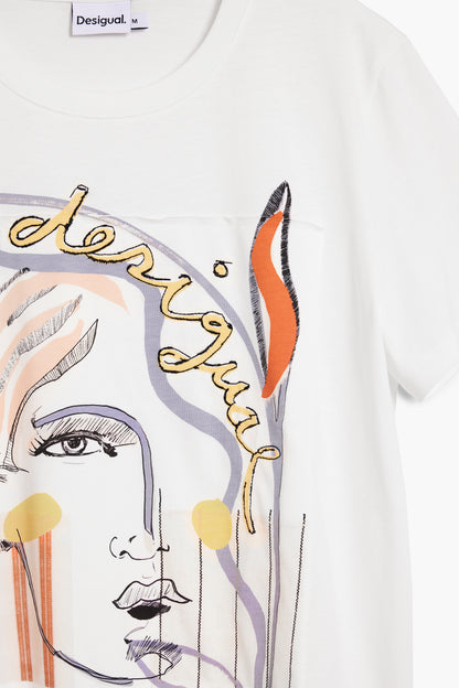 Printed Face T-Shirt