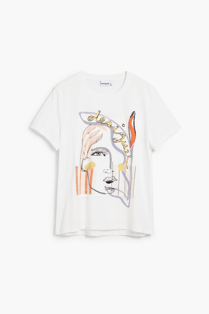 Printed Face T-Shirt