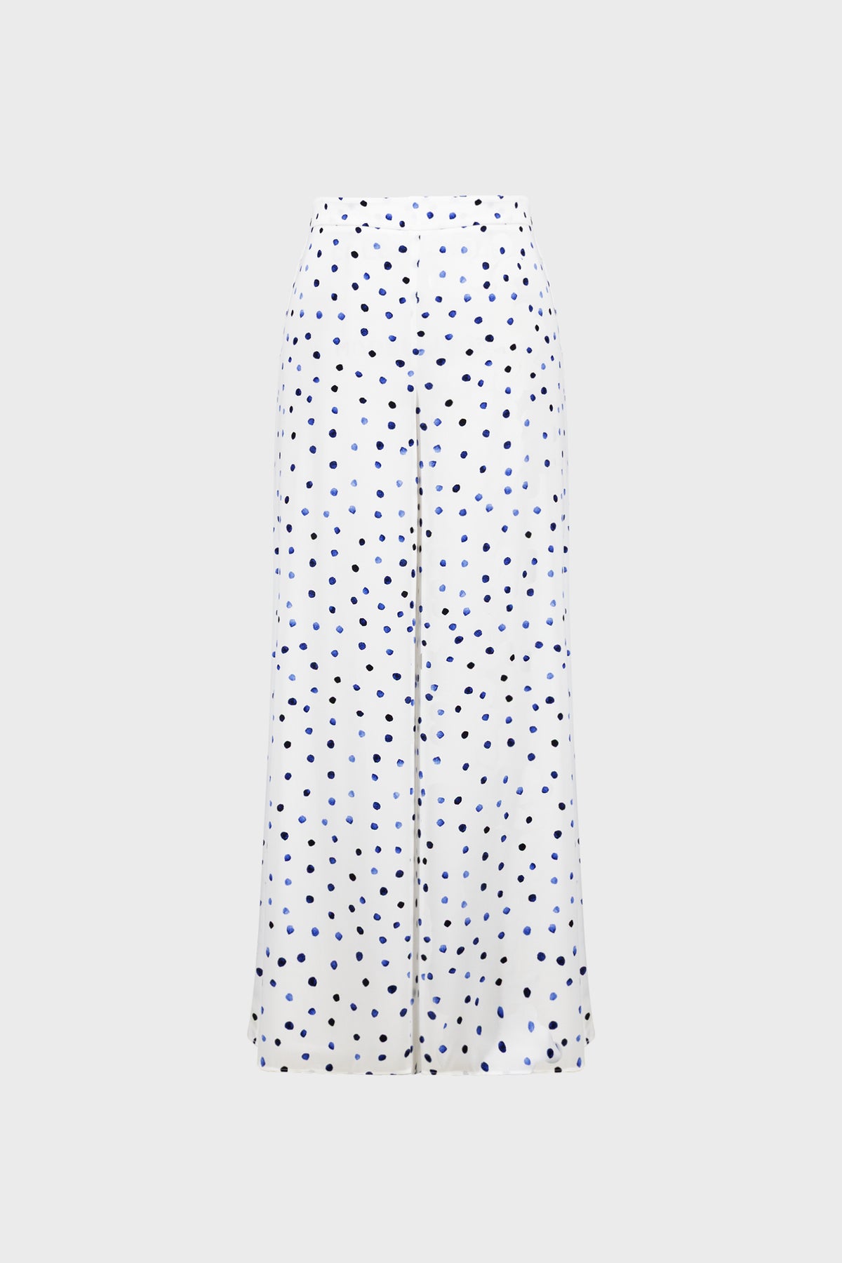 Recycled Satin Polka Dot Wide Leg Pants