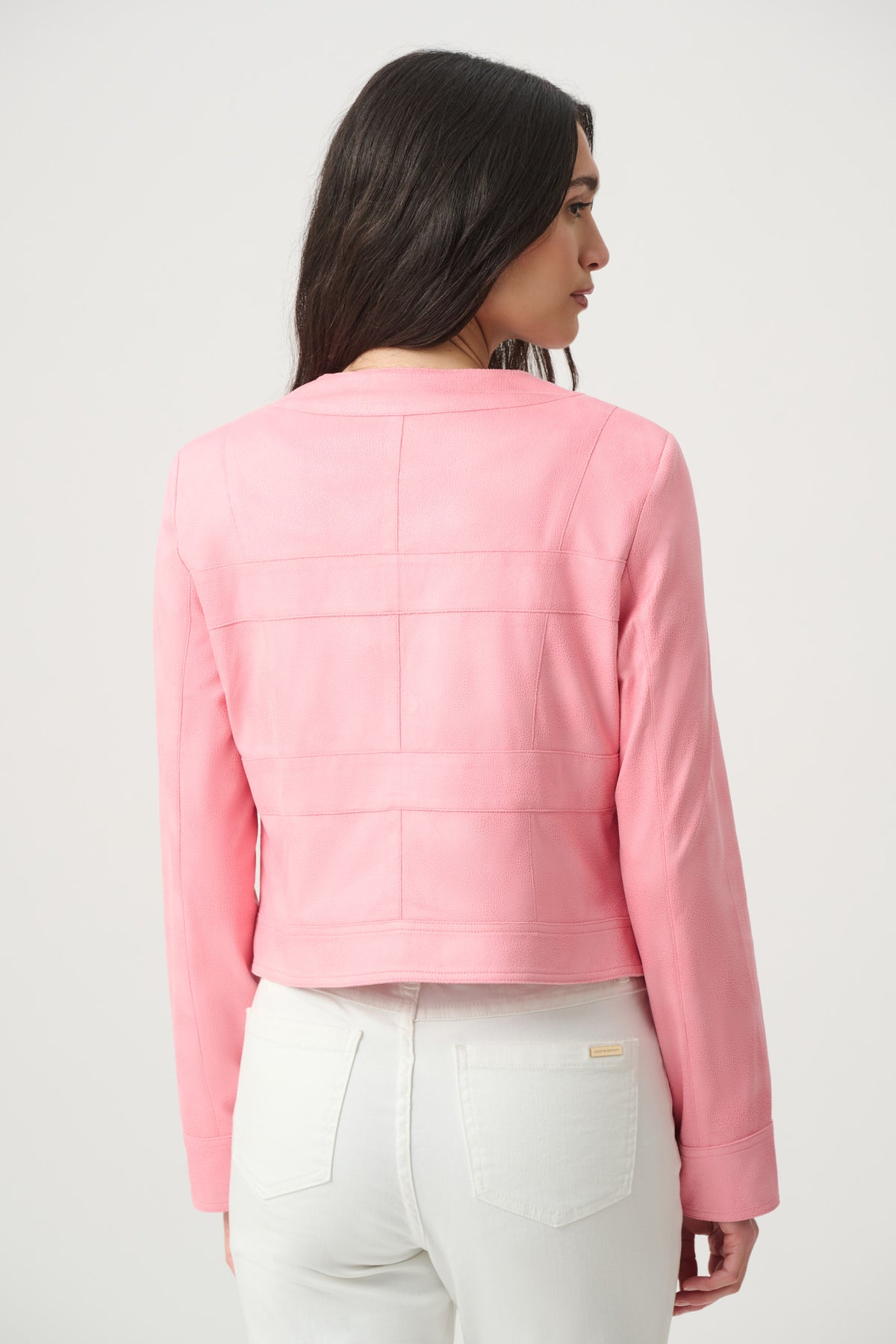 Faux Suede Cropped Jacket