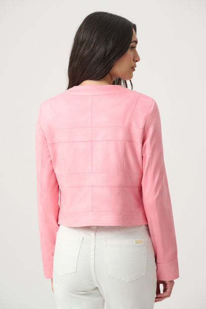 Faux Suede Cropped Jacket