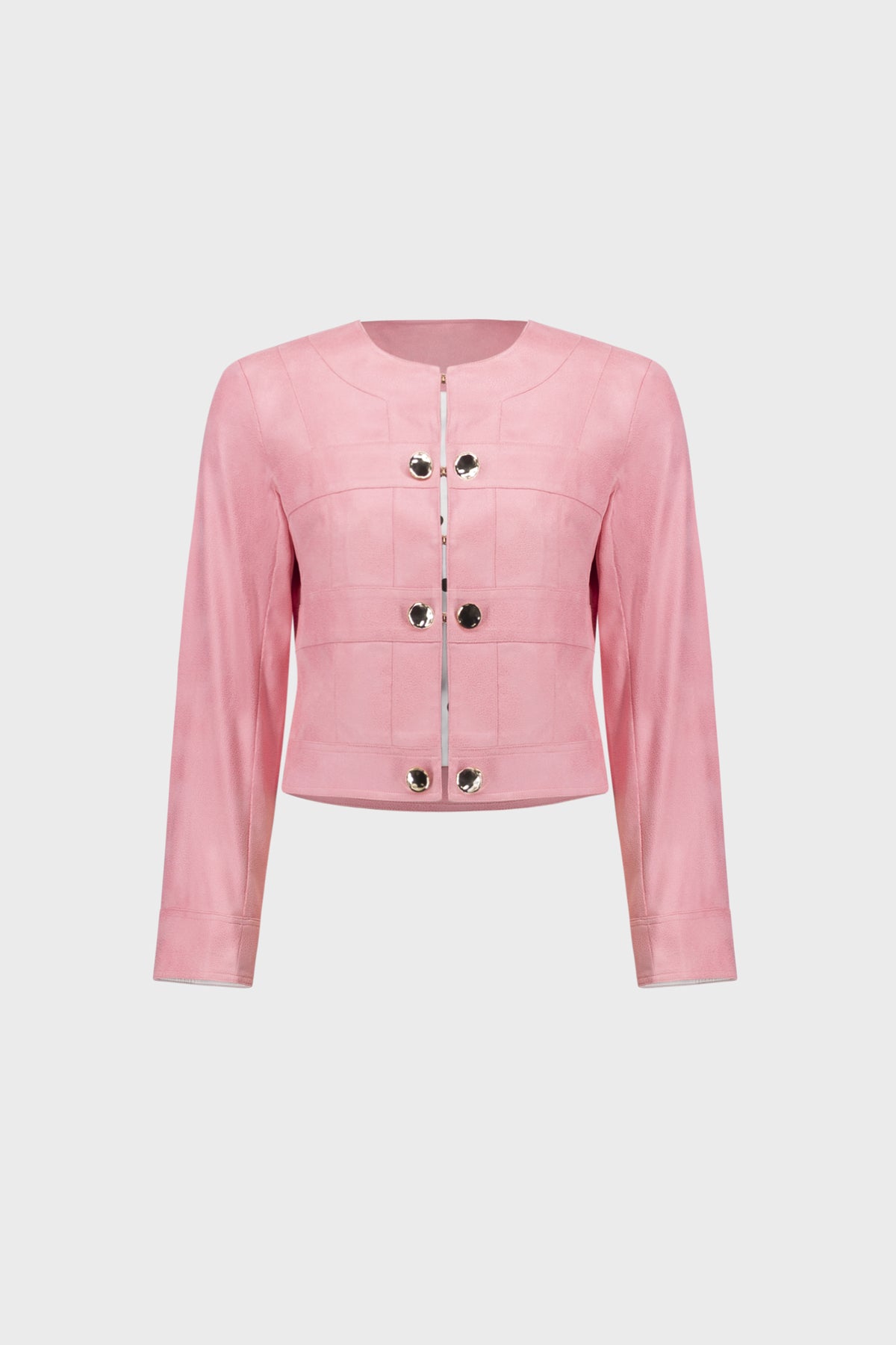 Faux Suede Cropped Jacket