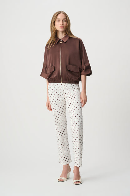 Satin Blouson Jacket