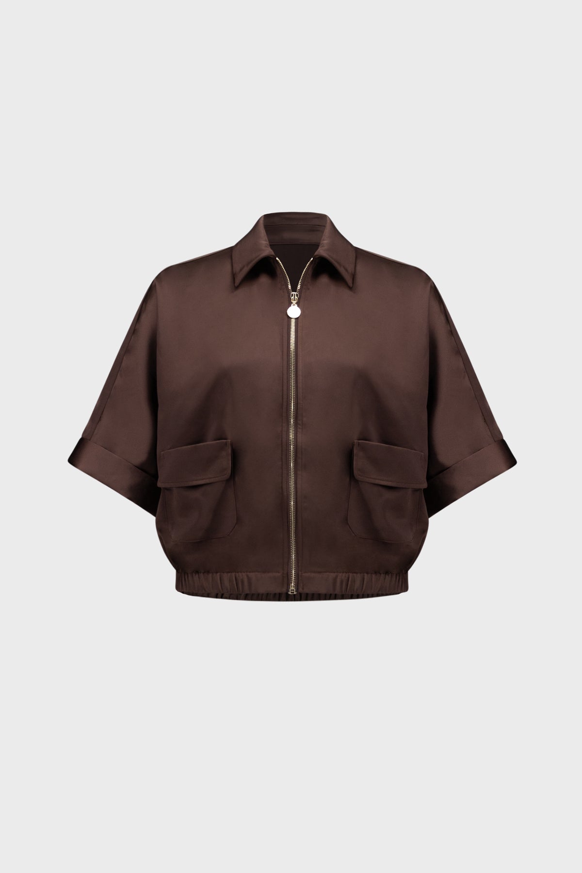 Satin Blouson Jacket