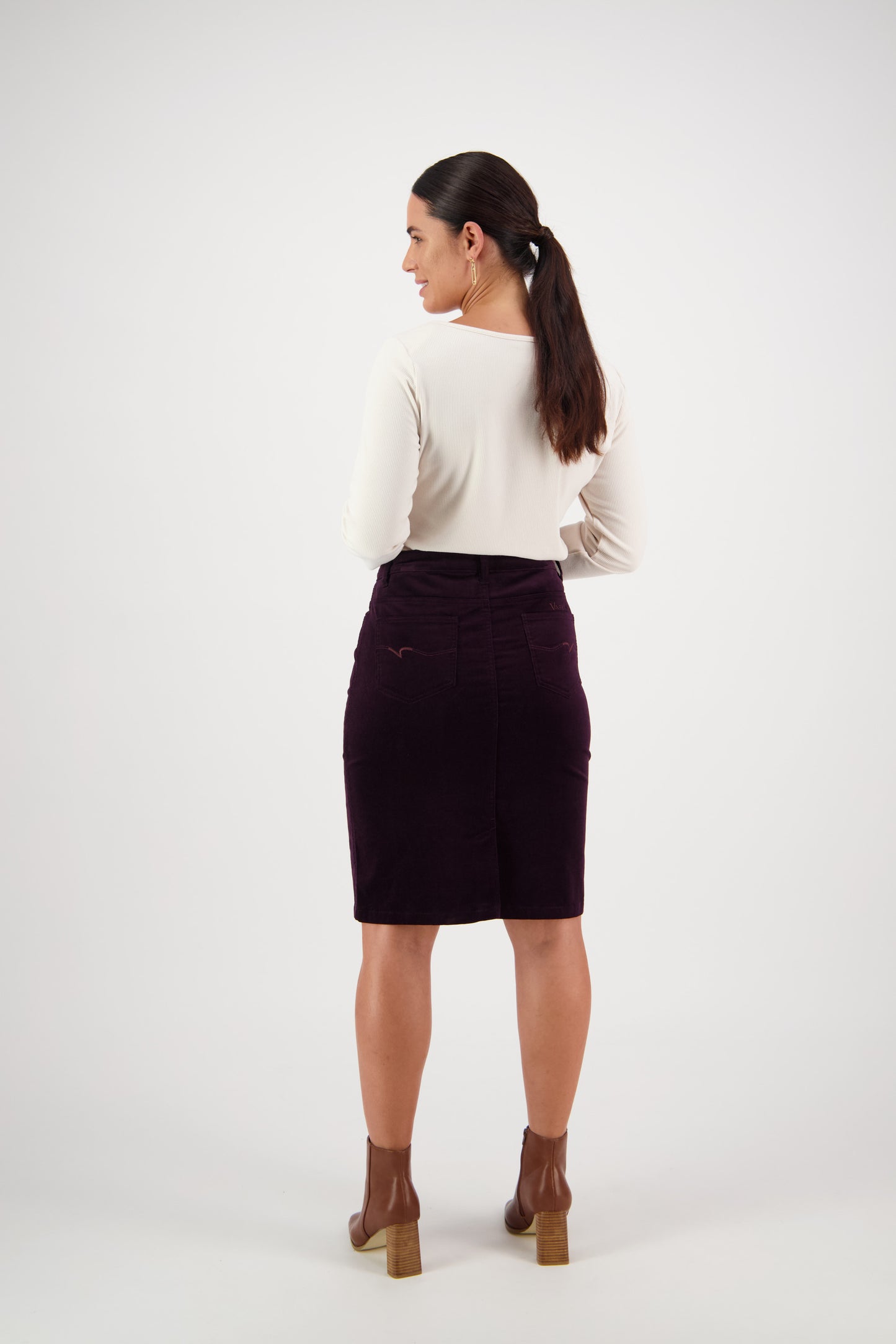 Mulberry Cord Skirt