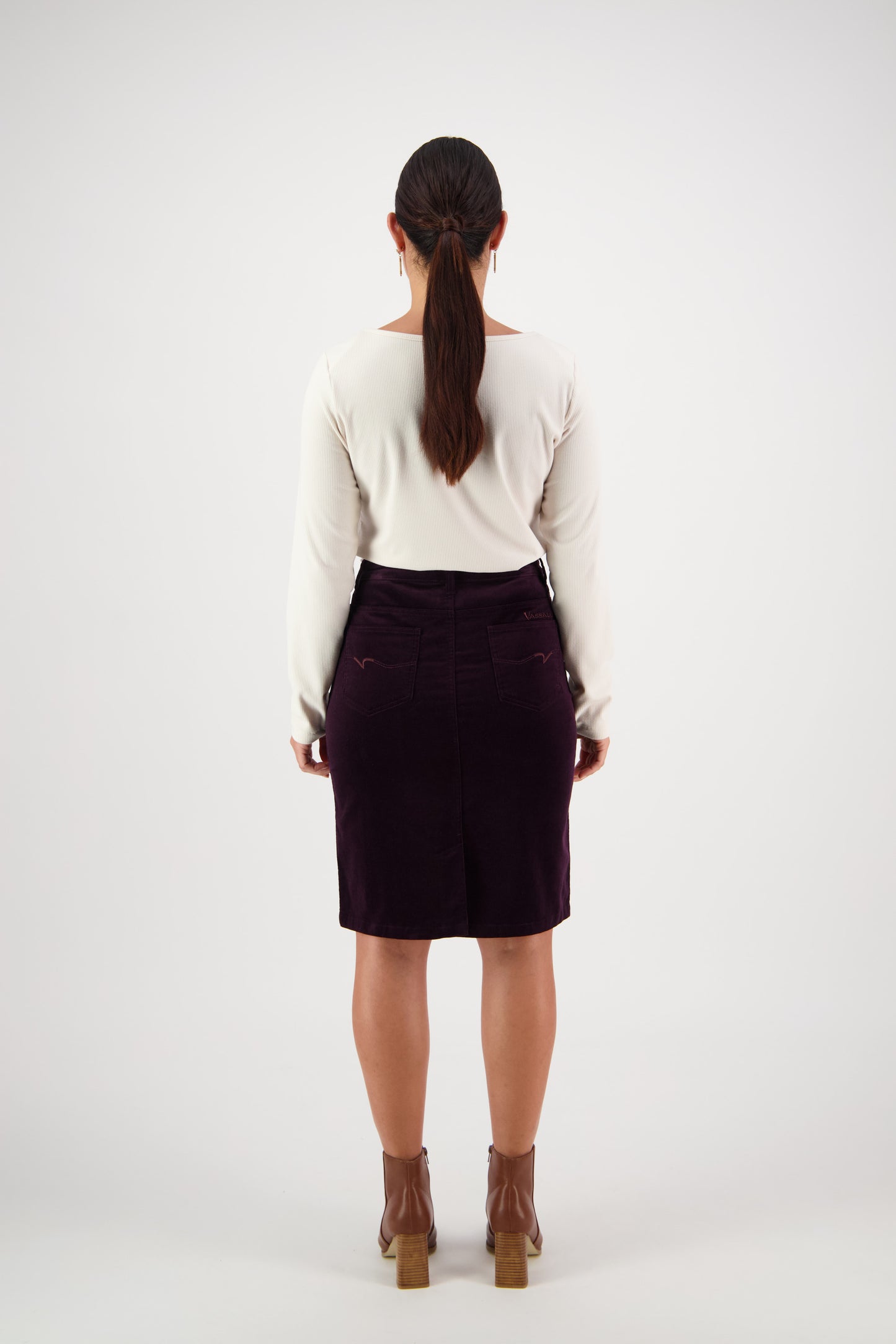 Mulberry Cord Skirt