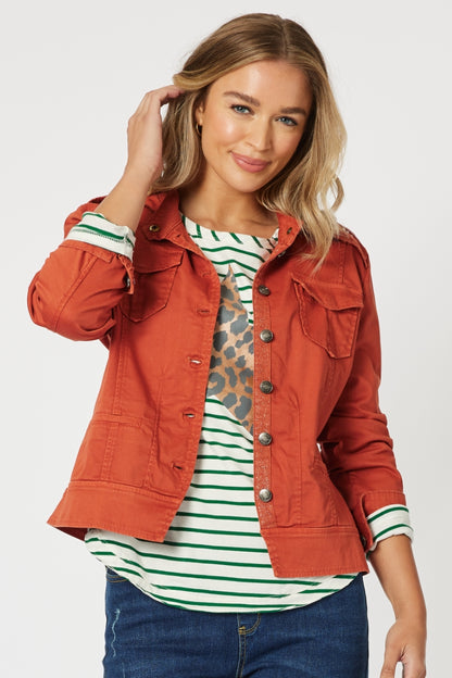 Military Jacket - Maple