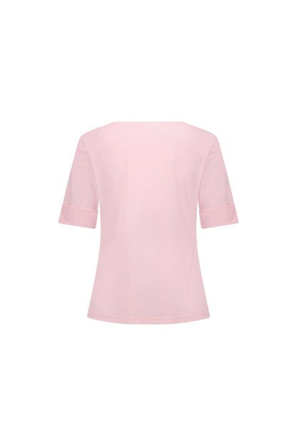 Light Pink V Neck Top