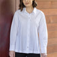 White Contrast Stitch Shirt