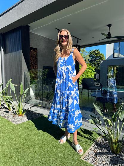 Florida Sun Dress - Blue