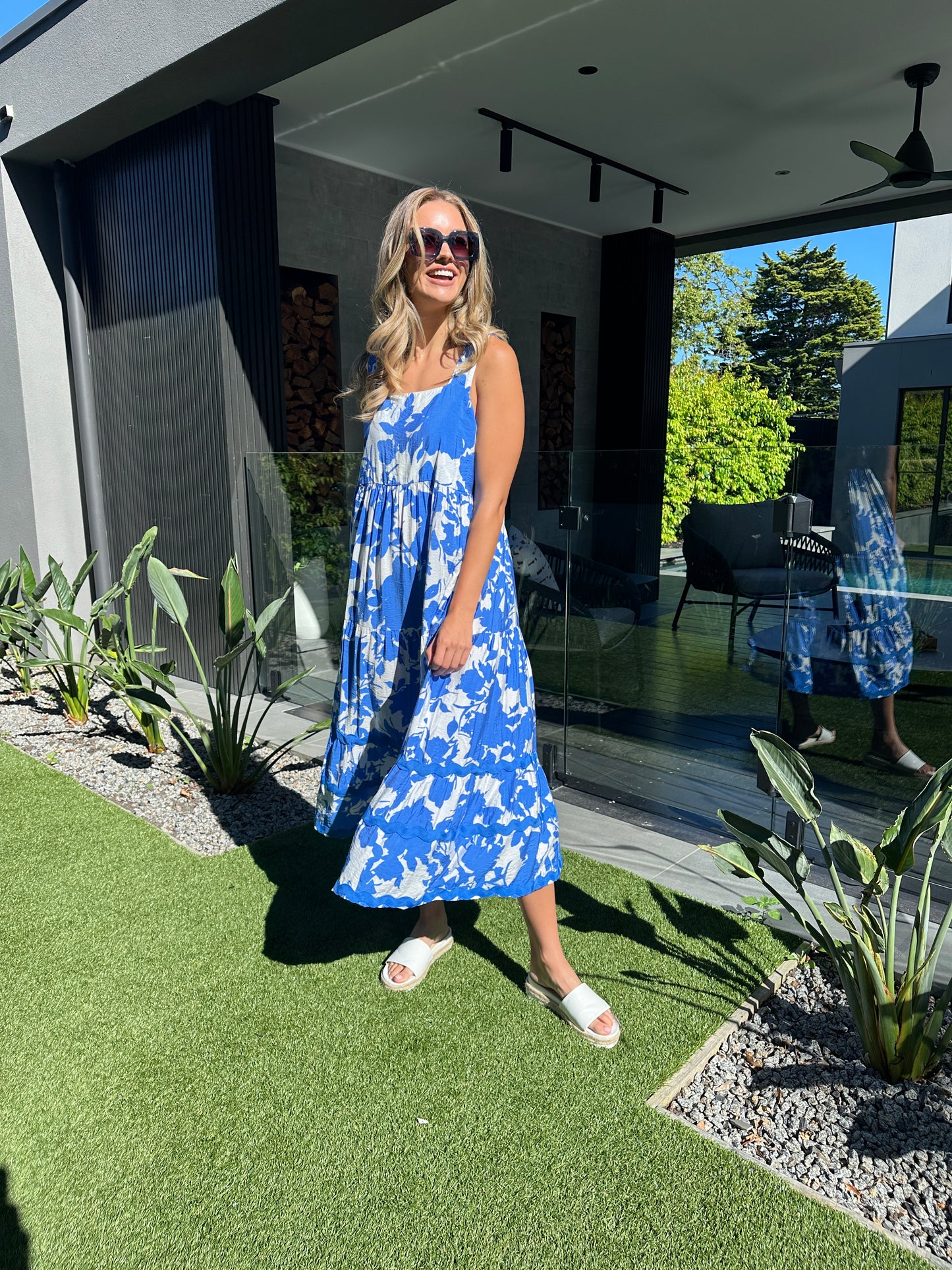 Florida Sun Dress - Blue