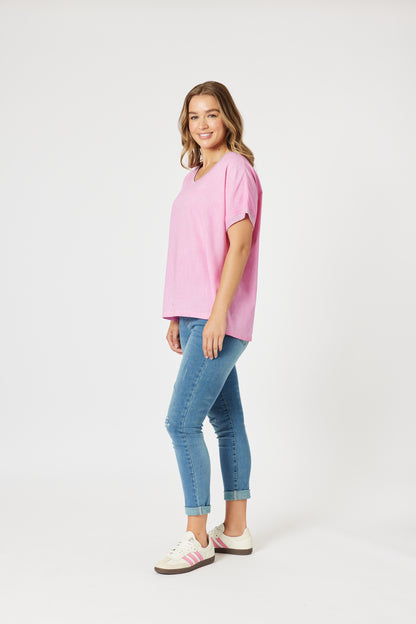 Sienna Top - Washed Pink