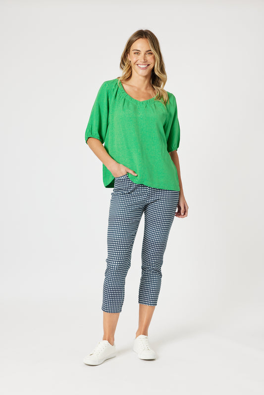 Lino V Neck Top