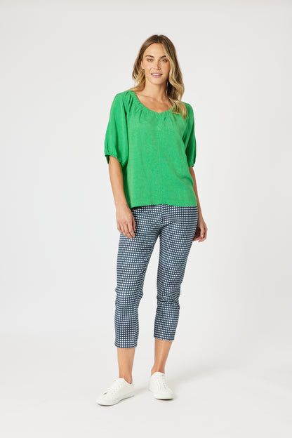 Lino V Neck Top