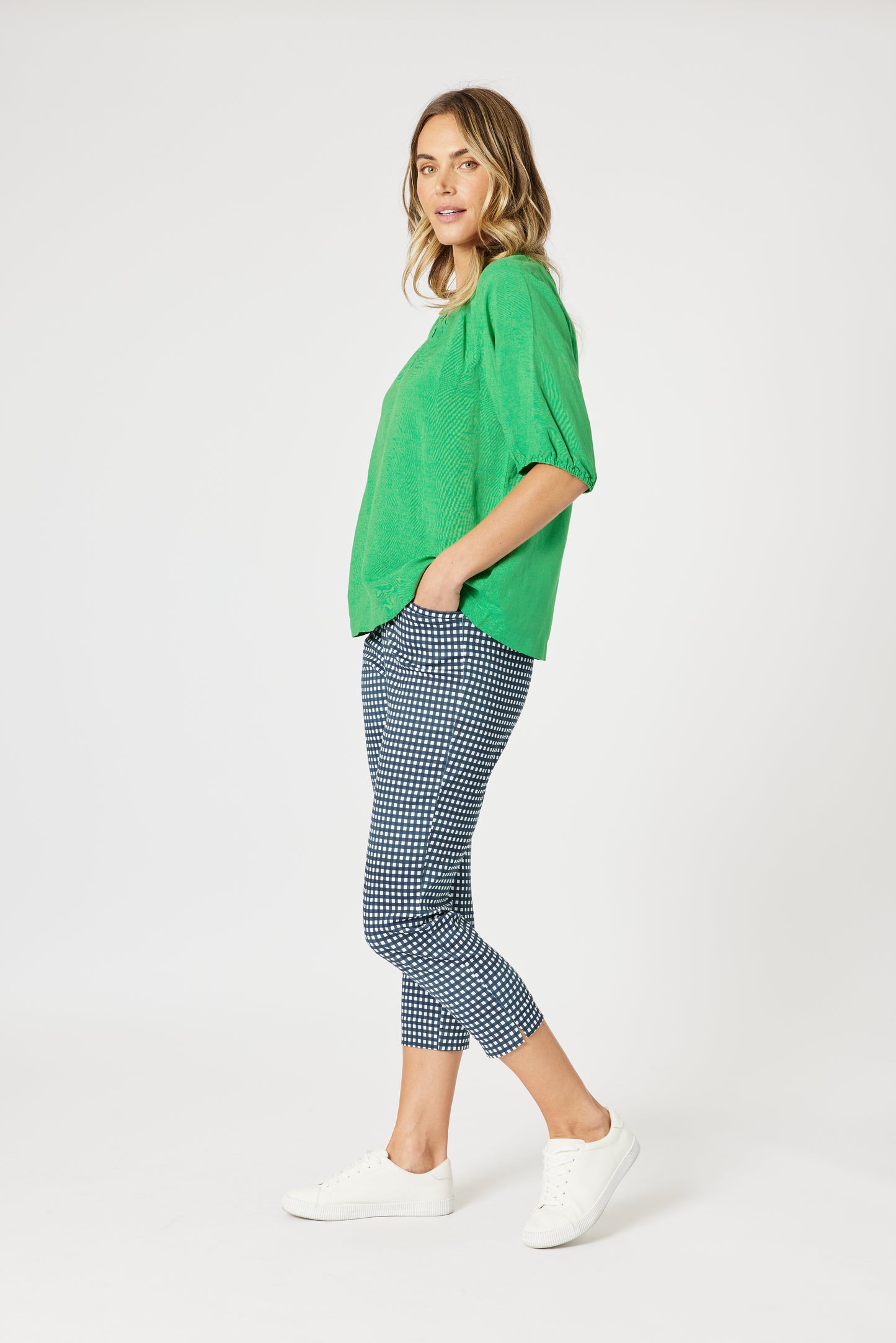Lino V Neck Top