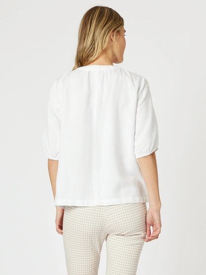 Lino V Neck Top