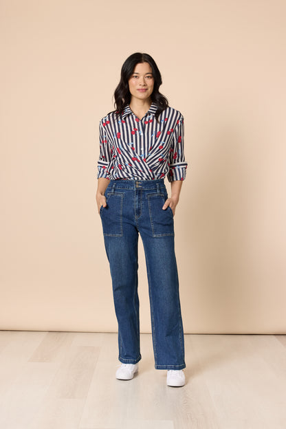 Cherry Stripe Shirt