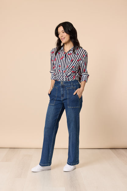 Cherry Stripe Shirt
