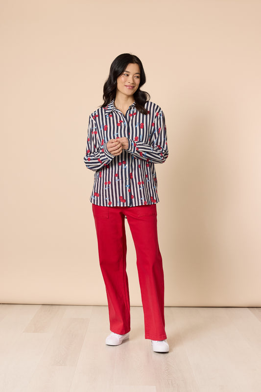 Cherry Stripe Shirt