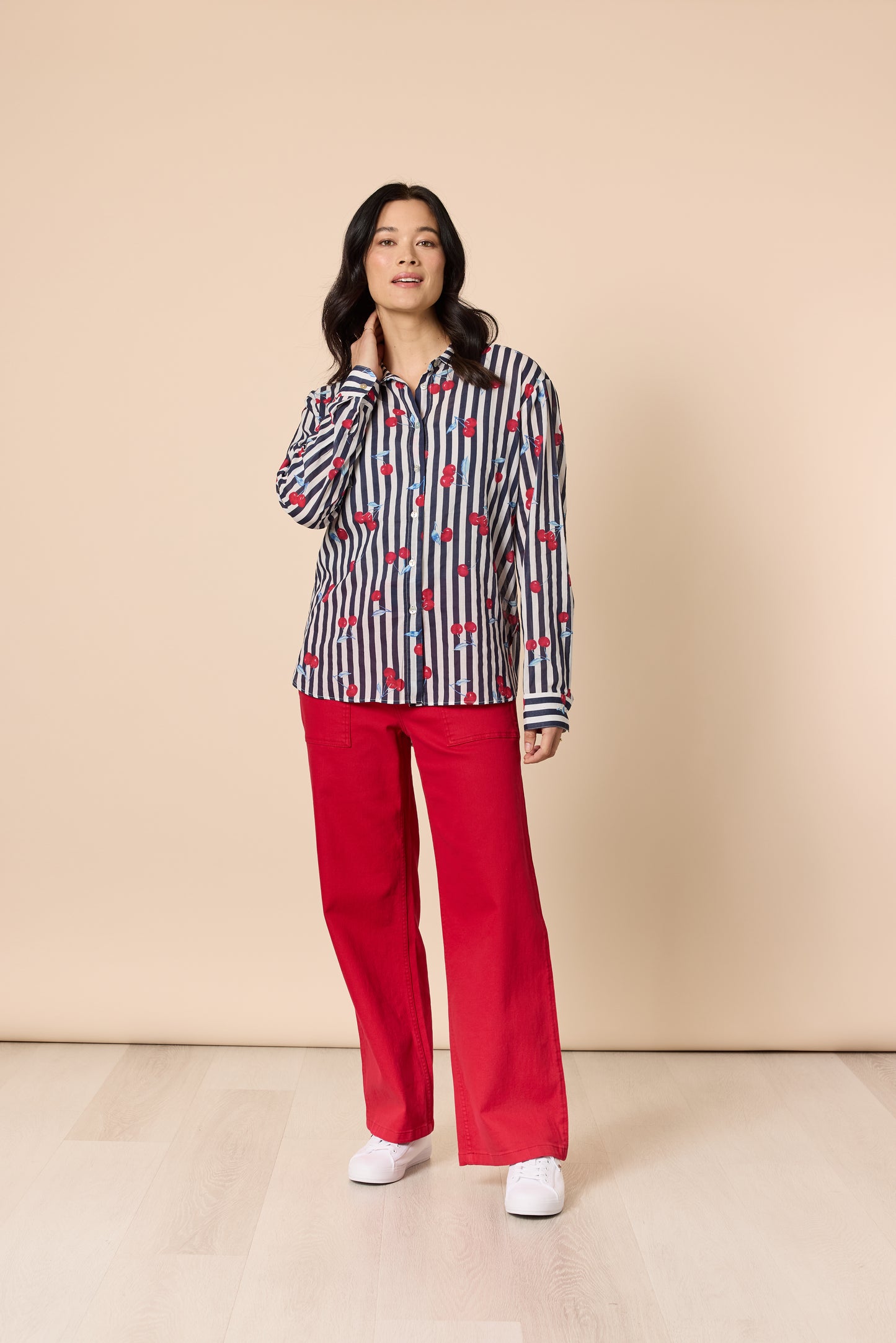 Cherry Stripe Shirt