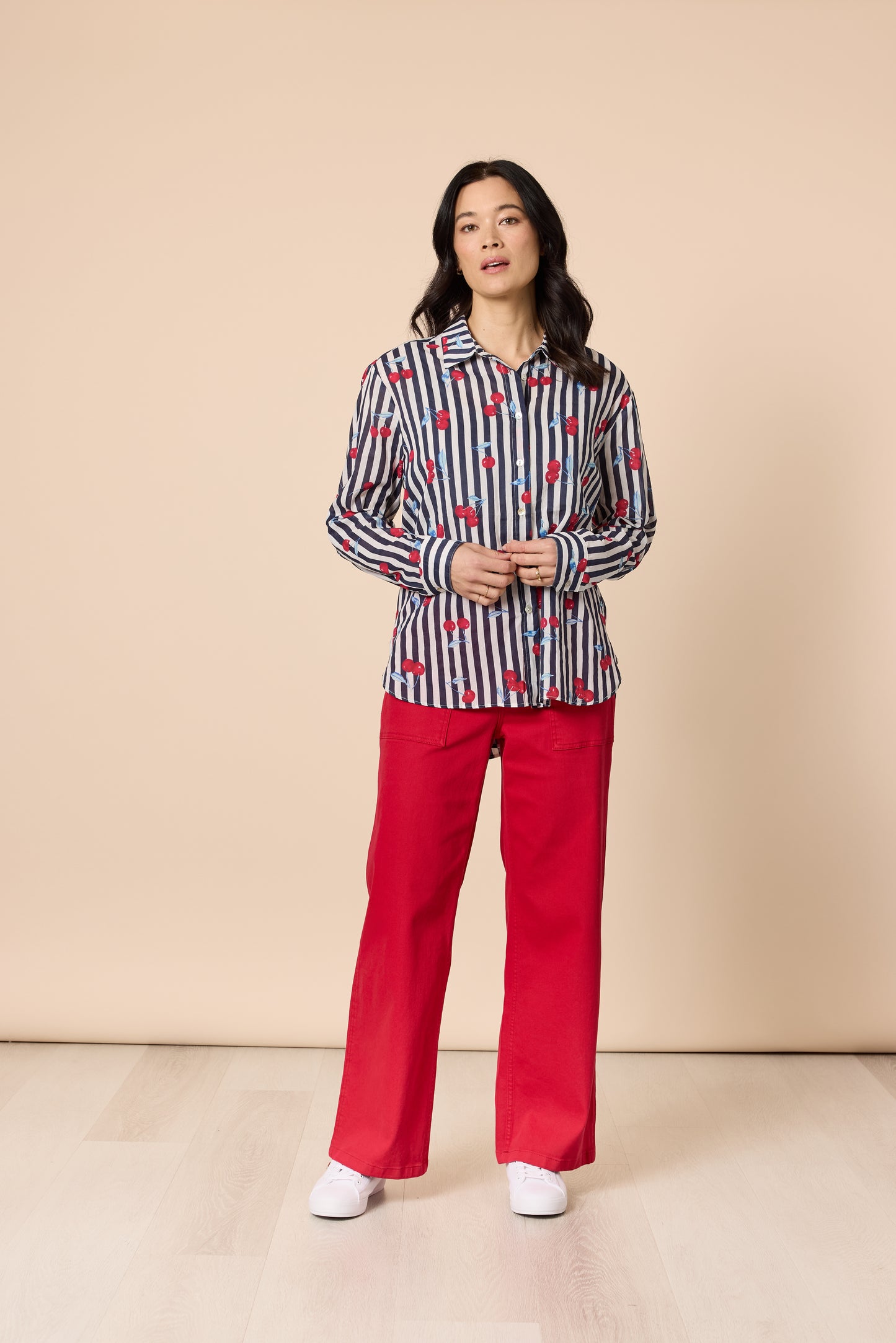Cherry Stripe Shirt