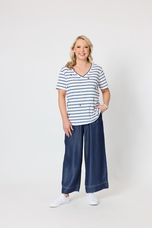 Marina Stripe Tee