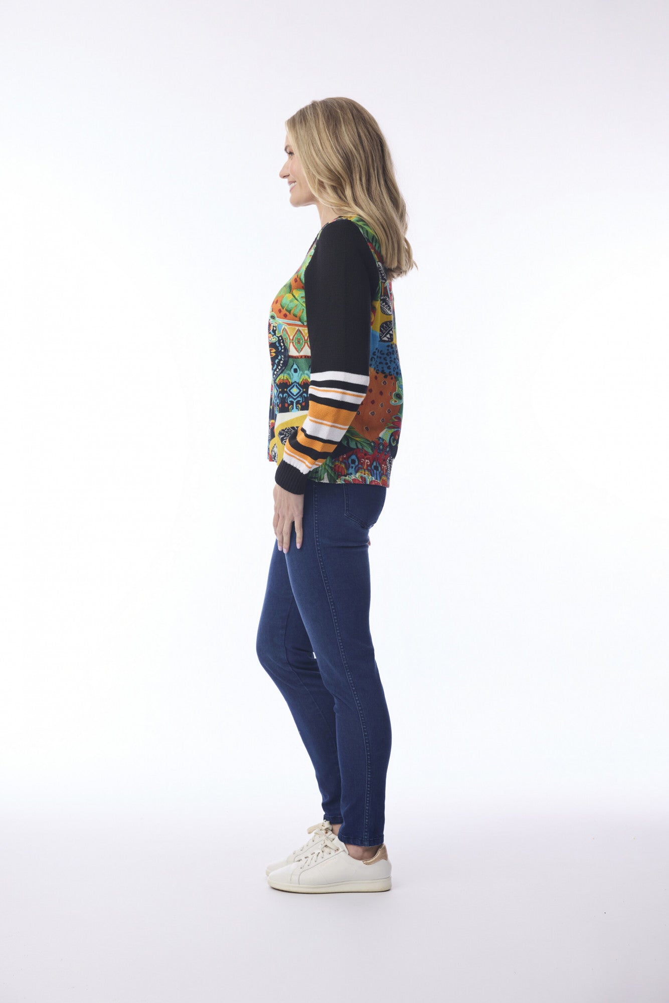 Yoruba Knit V Neck Jumper