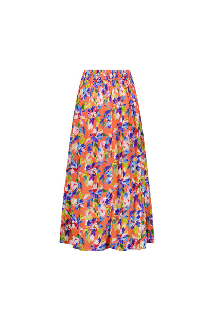 Rio Pull On Long Skirt with Elastic Back Waistband