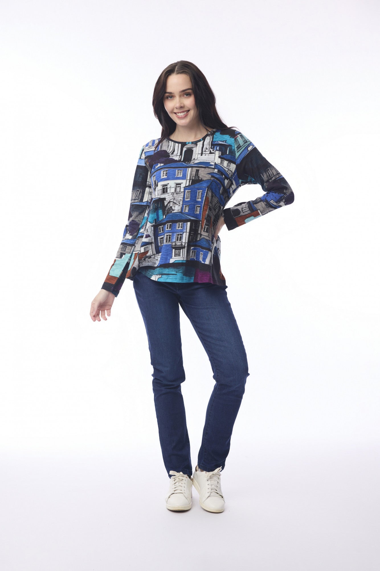 Porto Blue Contemporary Crew T-Shirt
