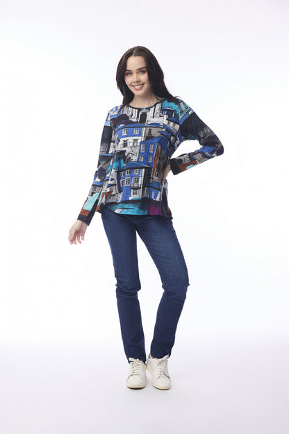 Porto Blue Contemporary Crew T-Shirt