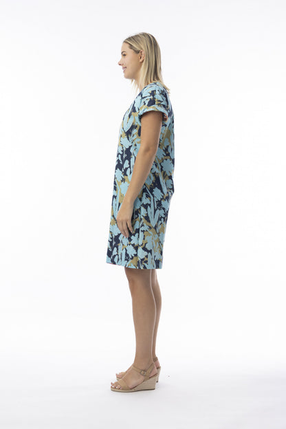 Ikebana Dress Reversible Short Sleeve