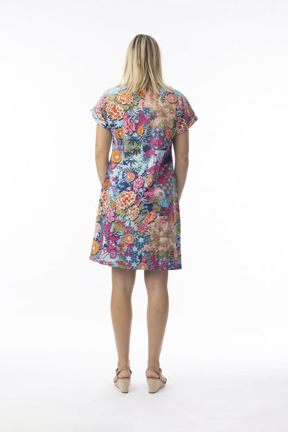 Ikebana Dress Reversible Short Sleeve