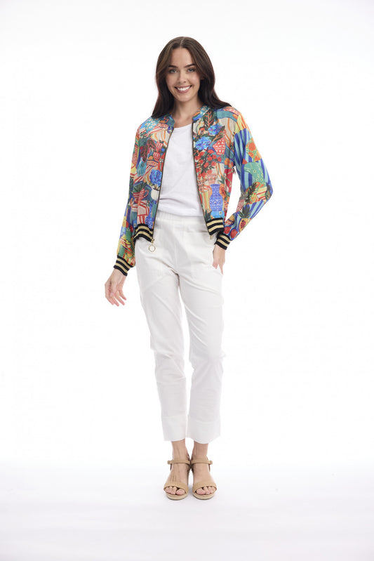 Digital Printed Jacket with Zipper - Picnic