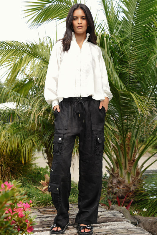 Linen On The Edge Trouser